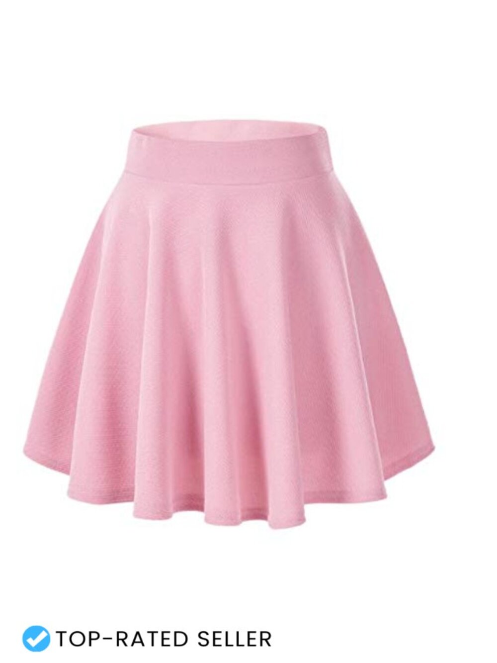 Pleated Mini Skater Skirt Stretchy Flared A-Line Casual Cosplay